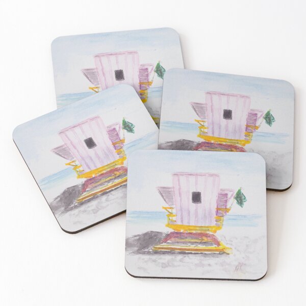 Item preview, Pink Lifeguard Tower designed and sold by Kelly J. Kreger.