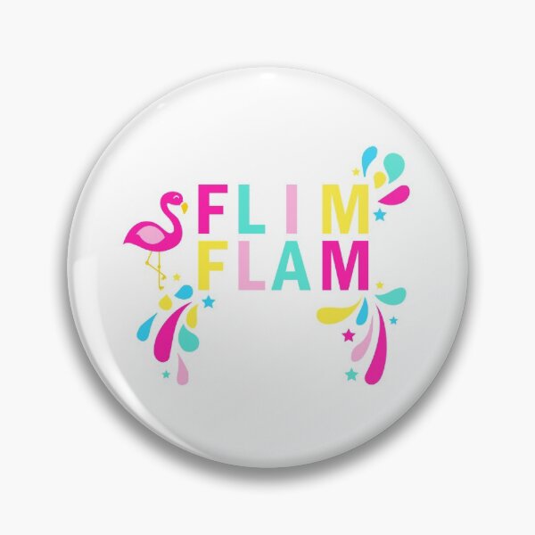 Item preview, Flim Flam Kids Flamingo Colorful Text Typography Graphic white designed and sold by Moda-Moxie.