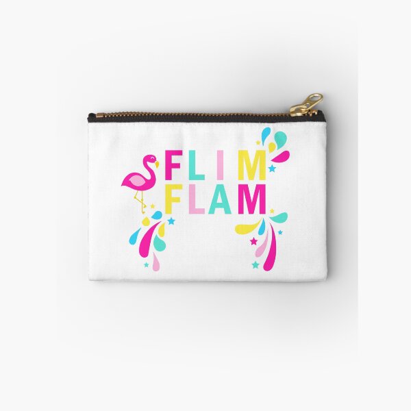 Item preview, Flim Flam Kids Flamingo Colorful Text Typography Graphic white designed and sold by Moda-Moxie.