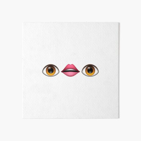 Cute Eye Emoji Art Board Prints for Sale