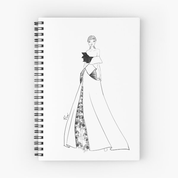 Item preview, Vietnamese Porcelain Dragon and Cloud Inspired Evening Wear Asian Fashion Illustration - Iteration #41 designed and sold by Eva Phan.