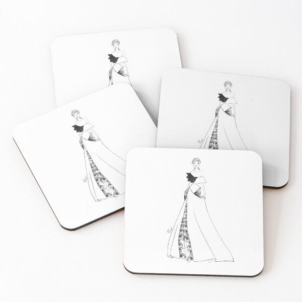 Item preview, Vietnamese Porcelain Dragon and Cloud Inspired Evening Wear Asian Fashion Illustration - Iteration #41 designed and sold by Eva Phan.