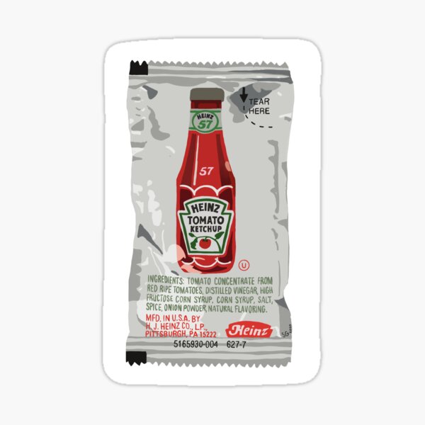 Heinz Ketchup Autocollants Décoration Fun Enfants Adultes sauce tomate