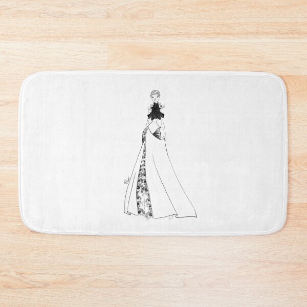 Item preview, Vietnamese Porcelain Dragon and Cloud Inspired Evening Wear Asian Fashion Illustration - Iteration #42 designed and sold by Eva Phan.