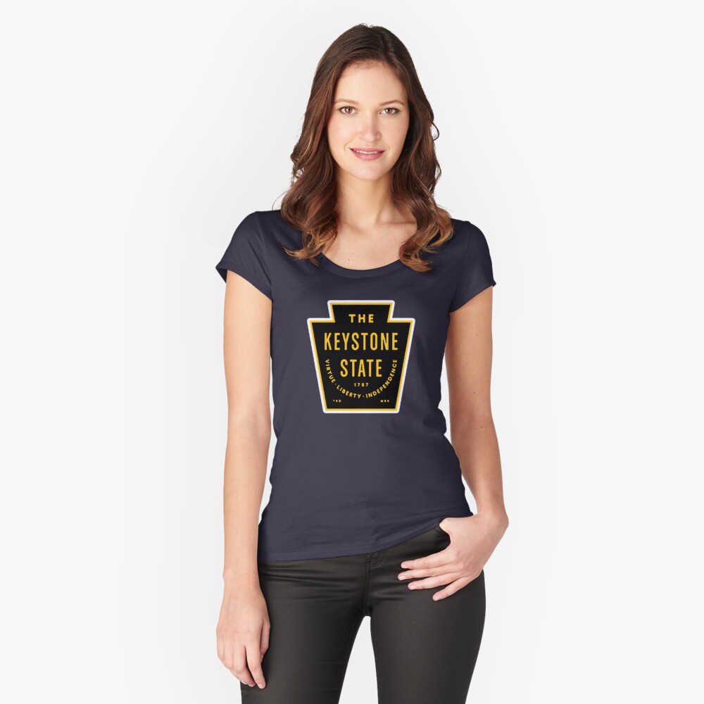 "THE KEYSTONE STATE CAR STICKER AND PITTSBURGH SHIRT " T-shirt by Bungaloon | Redbubble