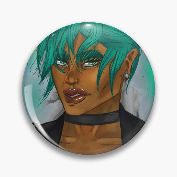 Item preview, handsome girl - teal pixie cut. designed and sold by Dewey-Drop.