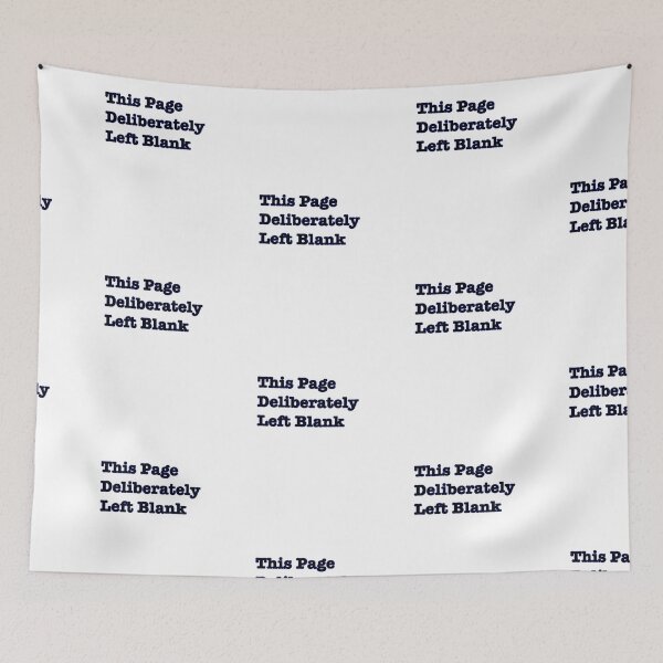 Item preview, This Page Deliberately Left Blank  designed and sold by UnleyDesign.