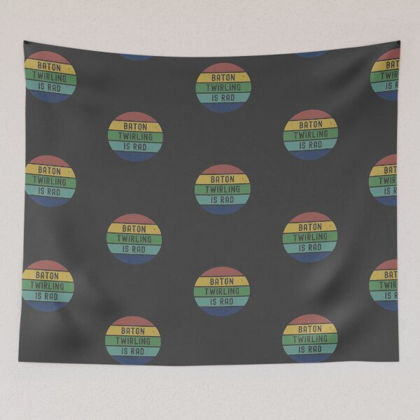 Item preview, Baton Twirling is Rad - Cool Distressed Sunset Novelty Graphic designed and sold by Dorkification.