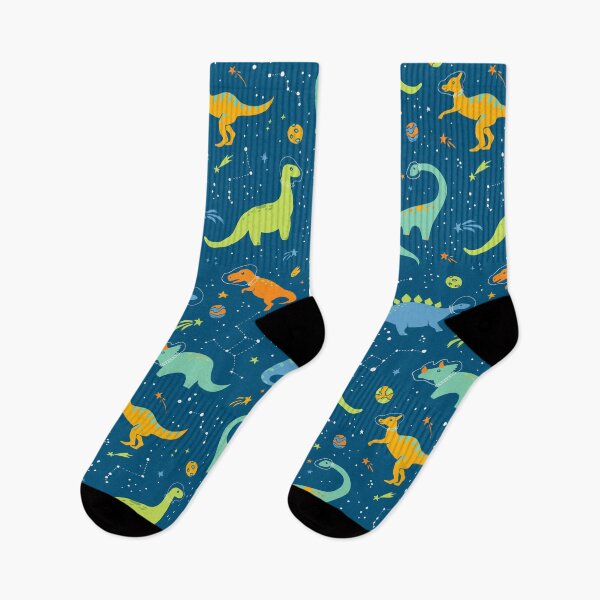 Item preview, Astronaut Dinosaurs on Blue designed and sold by latheandquill.