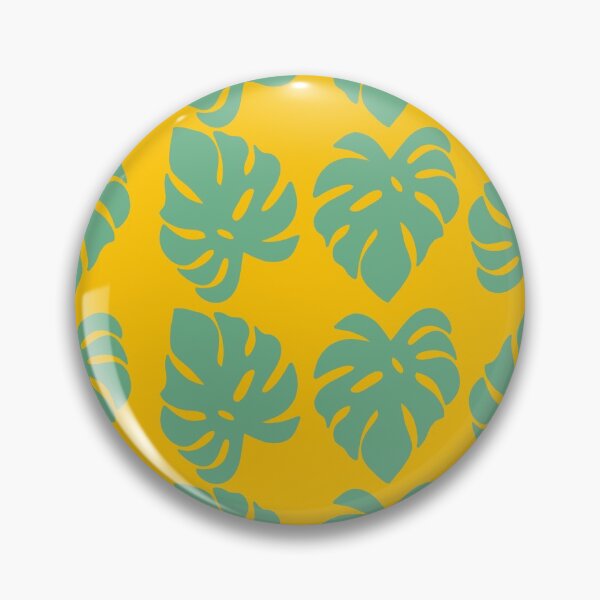 Item preview, Green & Yellow Tropical Monstera Leaf Pattern designed and sold by WildeandCo.