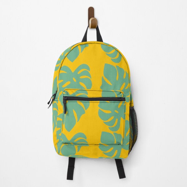 Item preview, Green & Yellow Tropical Monstera Leaf Pattern designed and sold by WildeandCo.