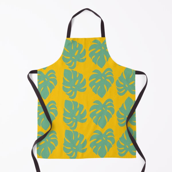 Item preview, Green & Yellow Tropical Monstera Leaf Pattern designed and sold by WildeandCo.