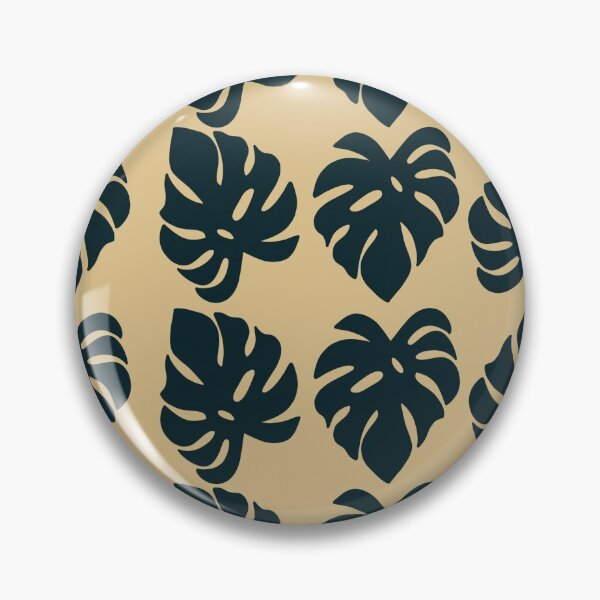 Item preview, Green & Tan Tropical Monstera Leaf Pattern designed and sold by WildeandCo.