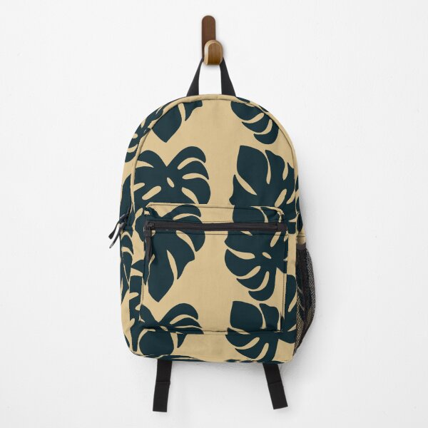 Item preview, Green & Tan Tropical Monstera Leaf Pattern designed and sold by WildeandCo.