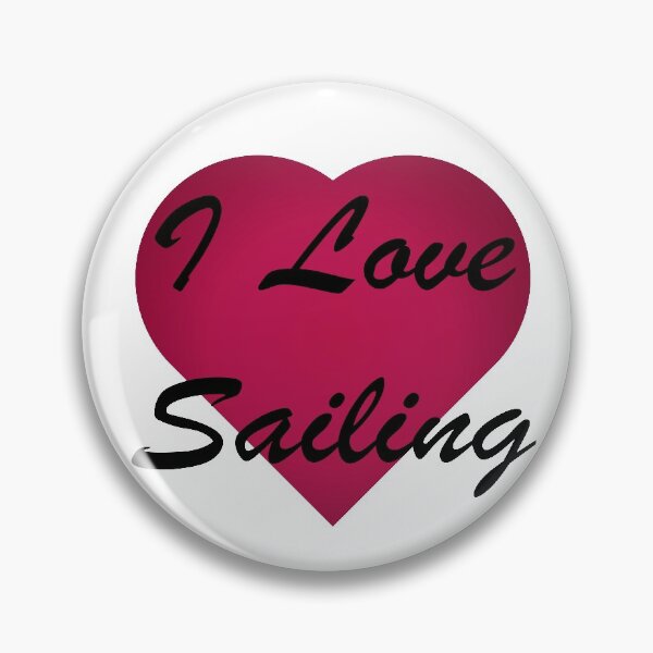 Item preview, I love sailing stickers designed and sold by glitchman2.