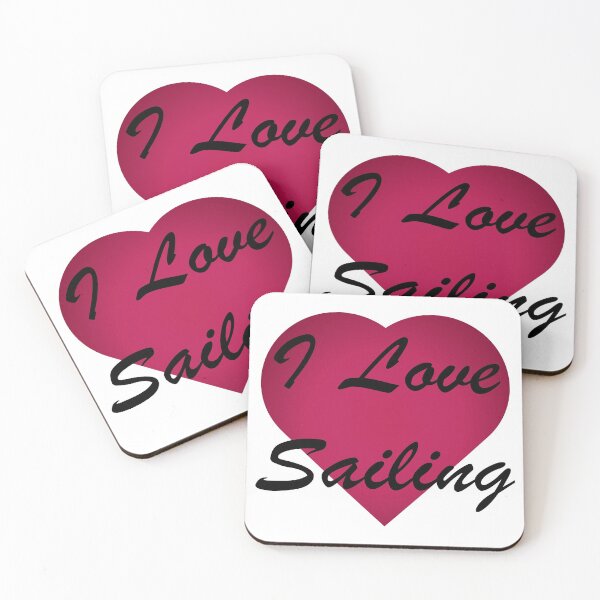 Item preview, I love sailing stickers designed and sold by glitchman2.