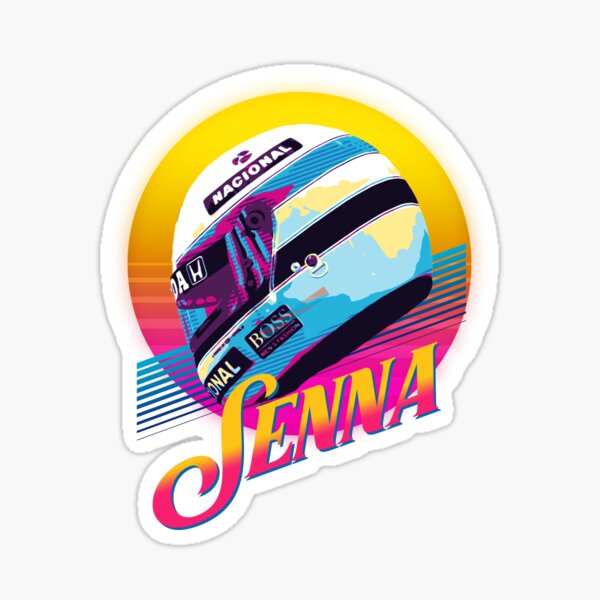 Aufkleber Ayrton-Senna-Helm
