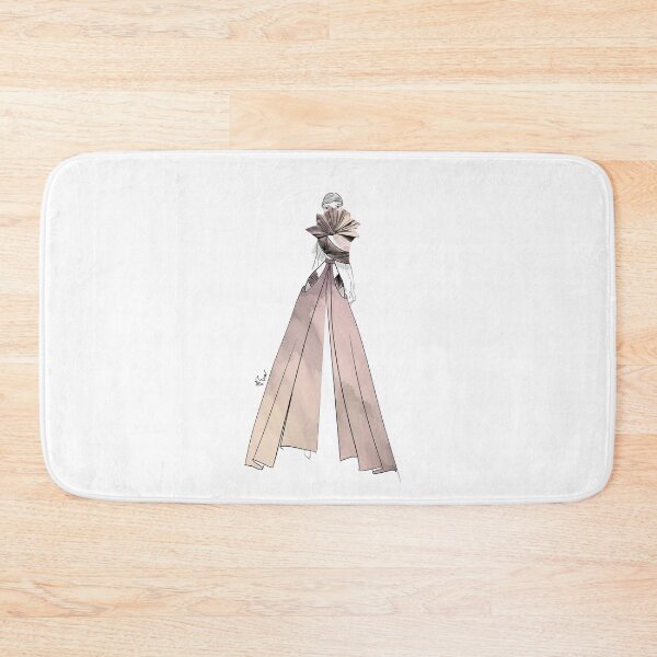 Item preview, Vietnamese Porcelain Dragon and Fan Inspired Evening Wear Asian Fashion Illustration - Iteration #56 Undertone Palette designed and sold by Eva Phan.
