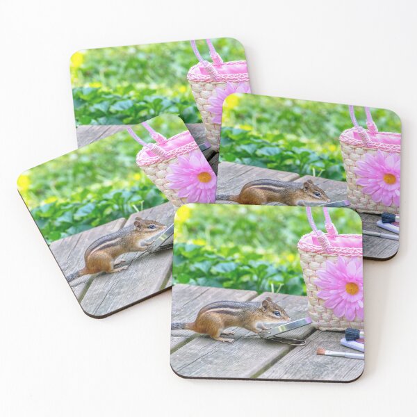 Item preview, chipmunk looks in a mirror at a handsome rodent  designed and sold by Susan Sheldon.