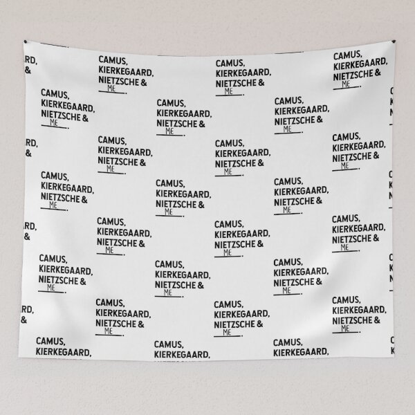 Item preview, Camus, Kierkegaard, Nietzsche, and me designed and sold by lolquotes.