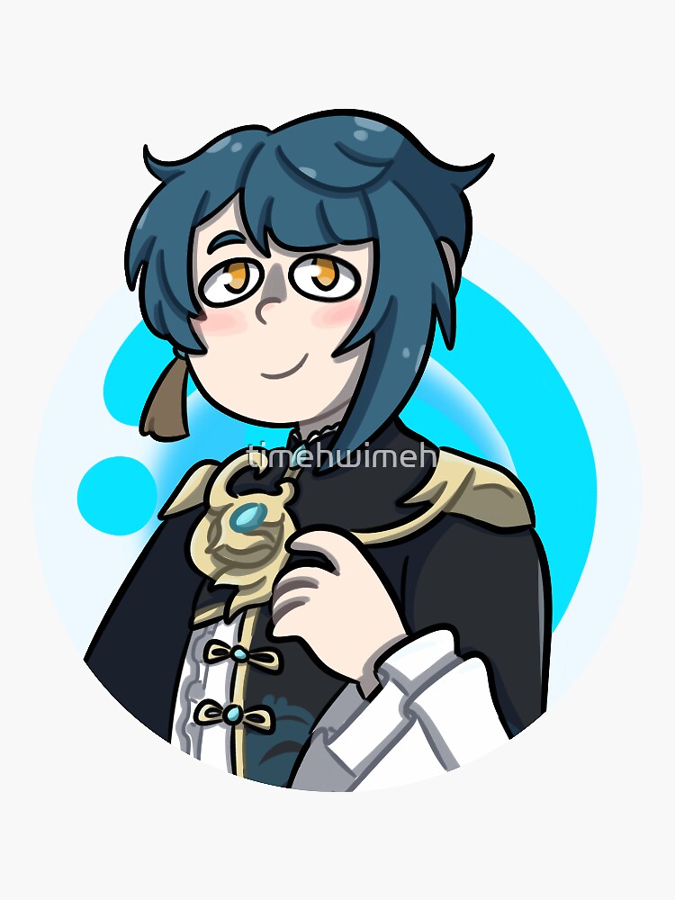 "Xingqiu" Sticker by timehwimeh Redbubble