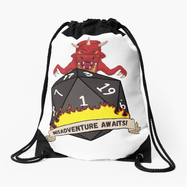 Misadventure Awaits Clean Drawstring Bag