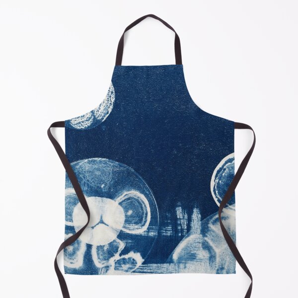 Item preview, Cyanotype Art Print Printmaking - Petri Dish Bacteria Art designed and sold by MKartss.