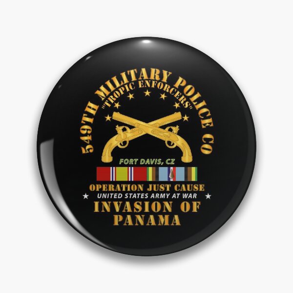 Item preview, Just Cause - 549th Military Police Co - Ft Davis, CZ w Svc Ribbons designed and sold by Military Insignia Products.