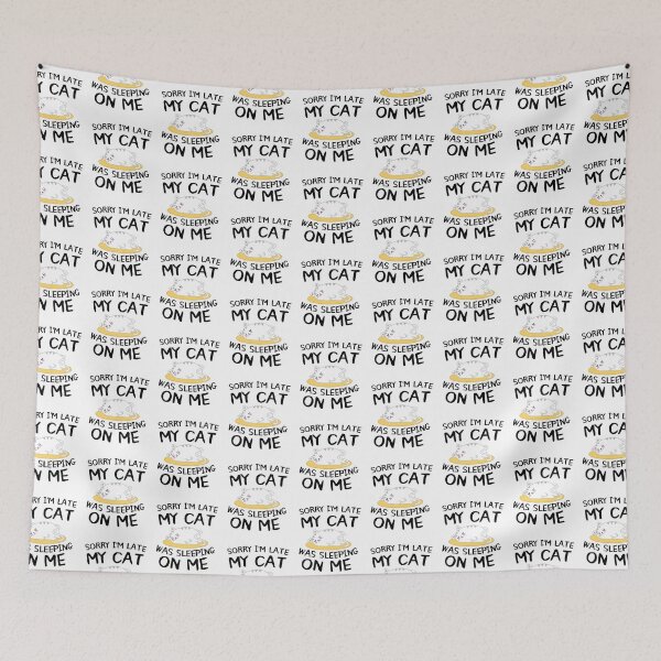 Item preview, Sorry I'm Late My Cat Was Sleeping On Me Car Lover designed and sold by Sutra-Lotus-Co.