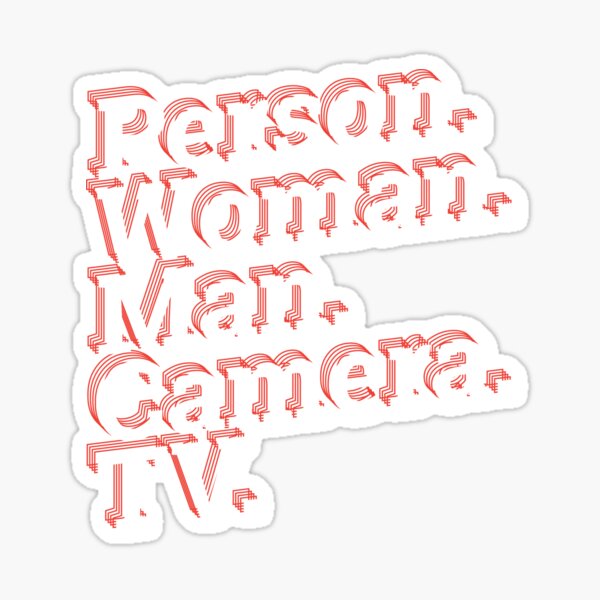Person Woman Man Camera Tv Sticker For Sale By Frank095 Redbubble 7308