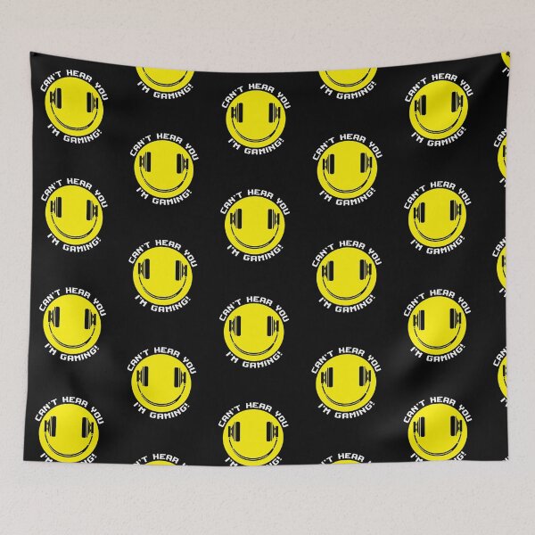 Item preview, Funny Smiling Gamer Headphones Can't Hear You I'm Gaming designed and sold by swiftyspade.