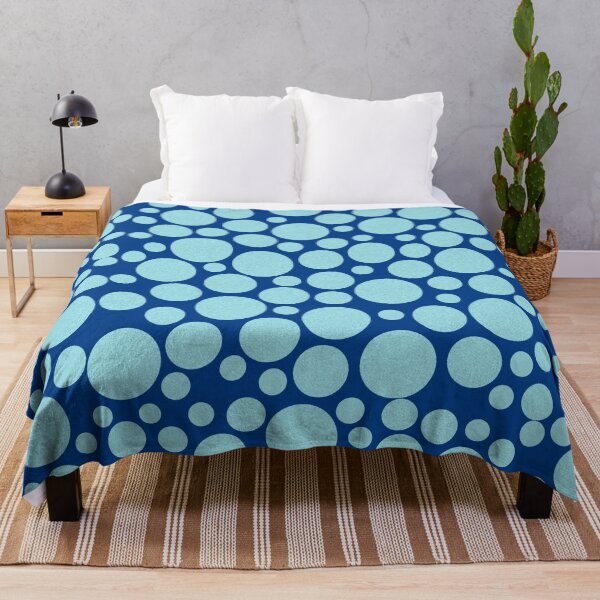 Item preview, Blue and White Circles Pattern with Blue Background #2 designed and sold by Achily.