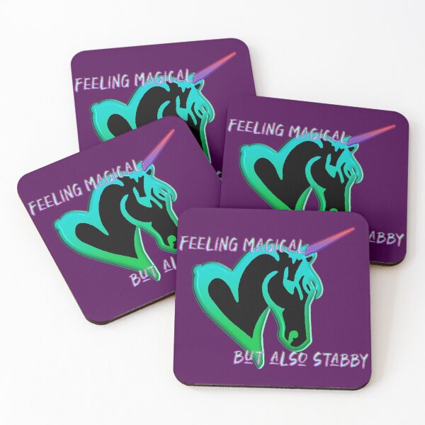 Item preview, Feeling Magical But also Stabby Unicorn designed and sold by Graykat.