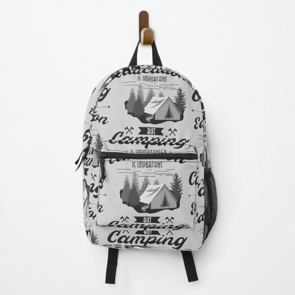 Item preview, "education is important but camping is importanter" designed and sold by Troy G Perez.