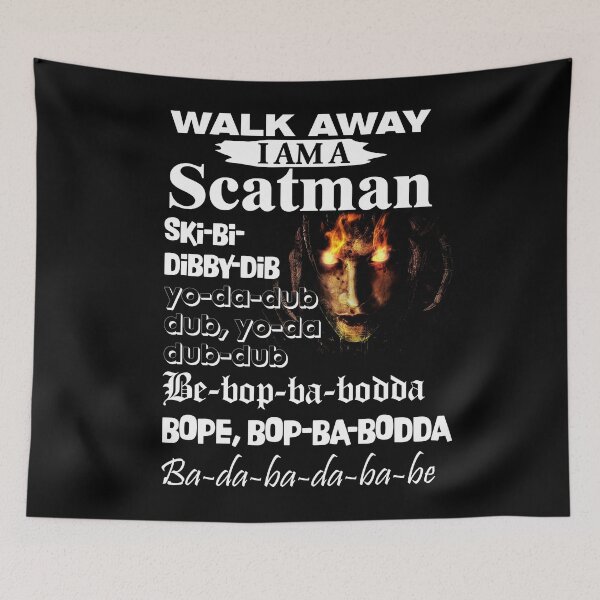 Item preview, Demon Warrior Walk Away I Am a Scatman  Ski-Bi-Dibby-Dib designed and sold by Olivia-Evans.