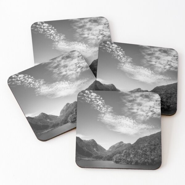 Item preview, Wonderful View in BW at Deep Cove in Doubtful Sound designed and sold by Danielasphotos.