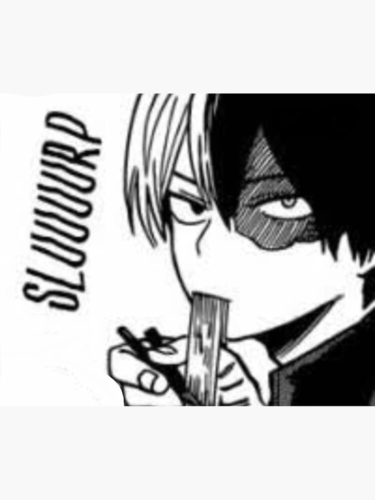 "Todoroki eating soba" Sticker by ApriLGamerGirL Redbubble