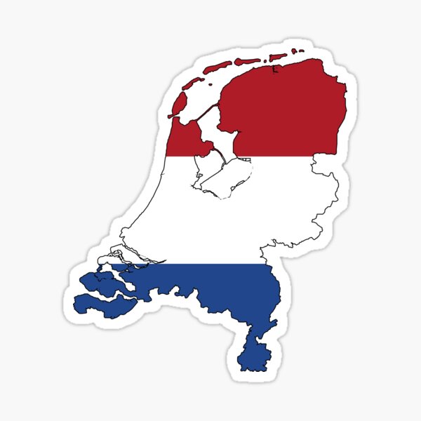 Item preview, Netherlands Map and Flag designed and sold by spazoto.