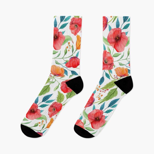 Artikelvorschau, Mohn auf Weiß entworfen und verkauft von Ornate Flair.