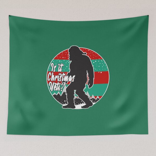 Item preview, Is it Christmas Yeti? Green Background designed and sold by SMilllar.