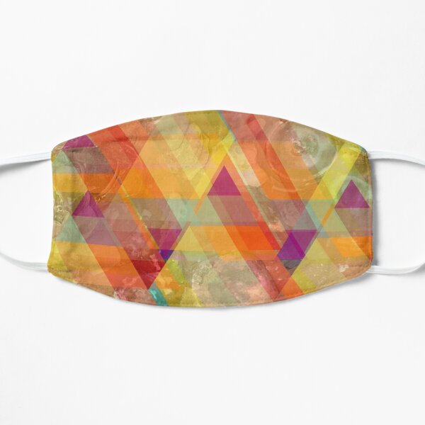 Sea glass triangle Flat Mask
