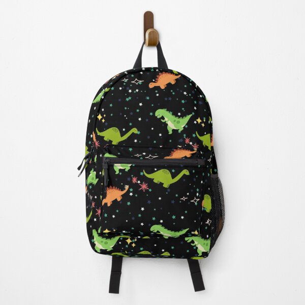 Item preview, Cool Dinosaur Pattern (Black Background with Stars) designed and sold by CraftyMind Creations.