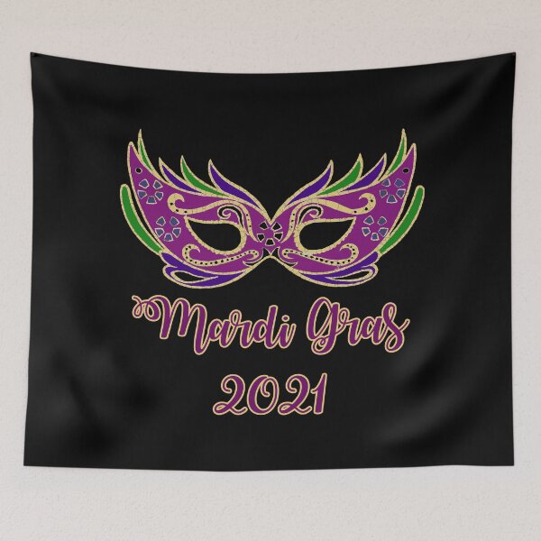 Artikelvorschau, Mardi Gras 2021 Souvenir mit Maske entworfen und verkauft von ittybittyowl.
