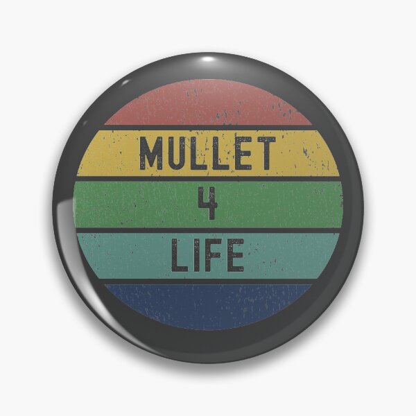 Artikelvorschau,  Mullet 4 Life - Coole Distressed Sunset Neuheit Grafik entworfen und verkauft von Dorkification.