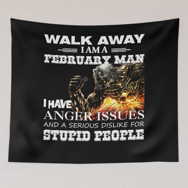 Item preview, Demon Warrior Walk away I Am A February Man designed and sold by Olivia-Evans.