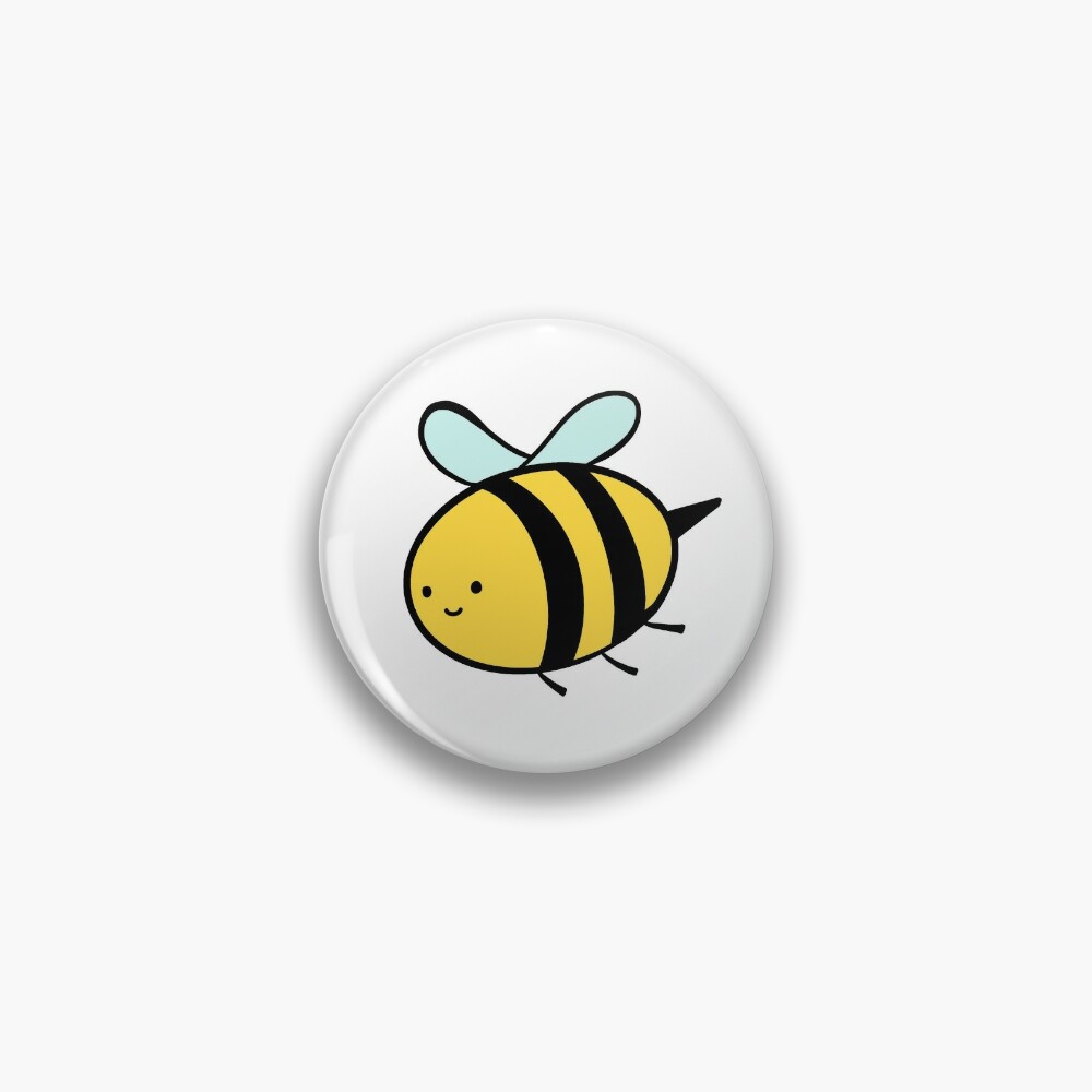 Cute bee with white flower cartoon bee gifts' Sticker