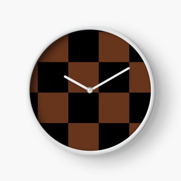 Inspiré de Louis Vuitton noir et marron Horloge