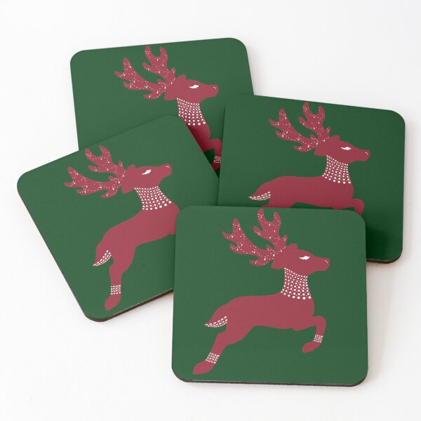 Item preview, Elegant Red and White Reindeer designed and sold by Lady-Lilac.