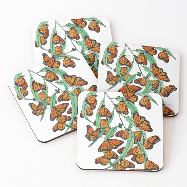 Item preview, Monarch butterflies roosting on Eucalyptus designed and sold by katgalletta.