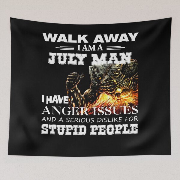 Item preview, Demon Warrior Walk away I Am A July Man designed and sold by Olivia-Evans.